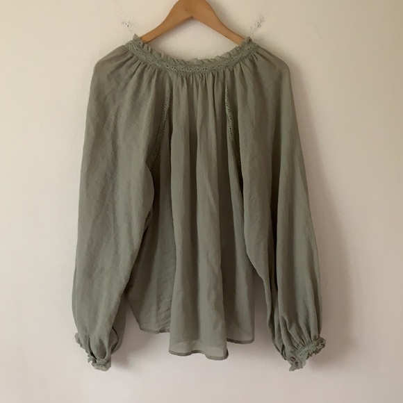 NEW Free People Sivan Embroidered Blouse - Picture 6 of 10